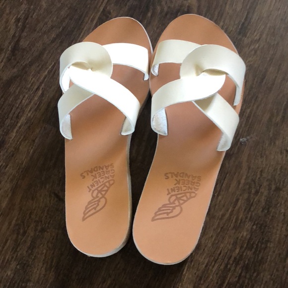 Ancient Greek Sandals Desmos White Flats size 36 - Picture 3 of 6